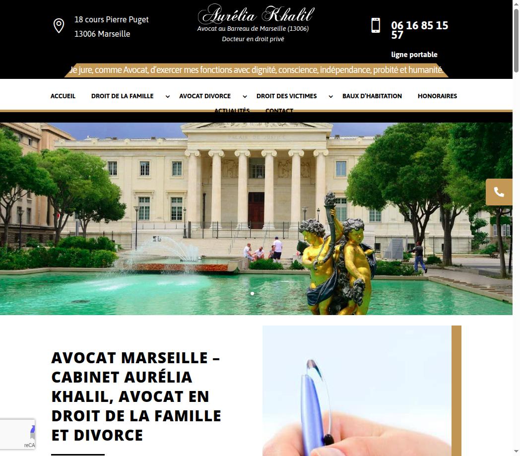 Avocat Marseille – Cabinet Aurélia Khalil